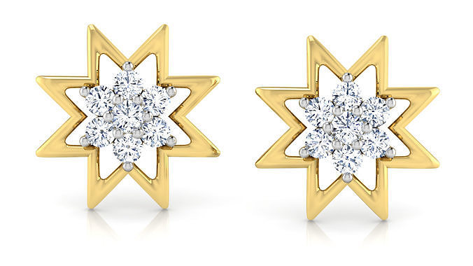 Asta Style Modern Earrings 3D print model