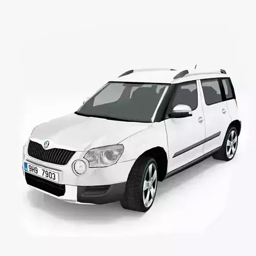 Skoda Yeti Low-poly 3D model
