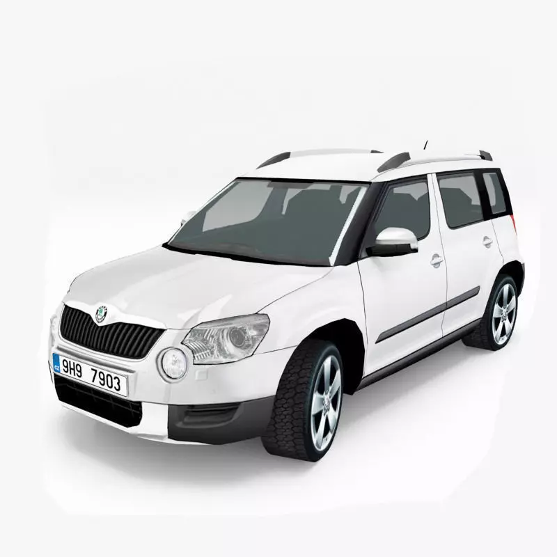 Skoda Yeti Low-poly 3D model_0