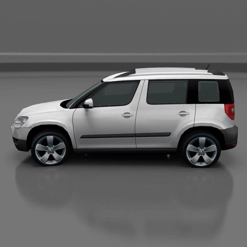 Skoda Yeti Low-poly 3D model_2
