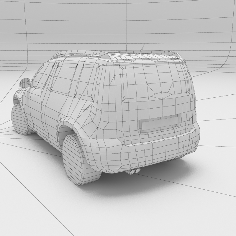 Skoda Yeti Low-poly 3D model_8