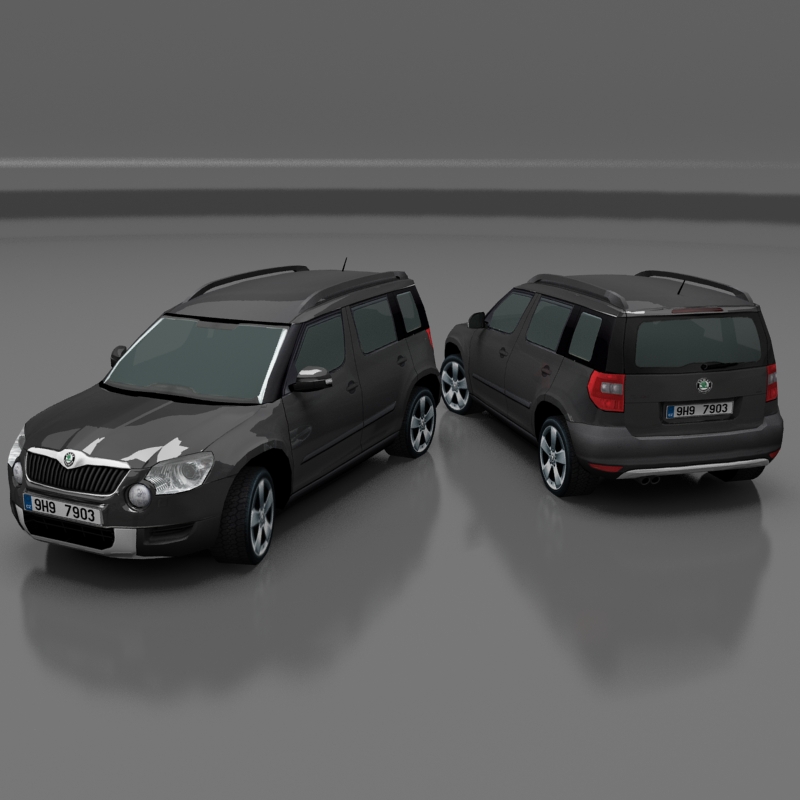 Skoda Yeti Low-poly 3D model_6