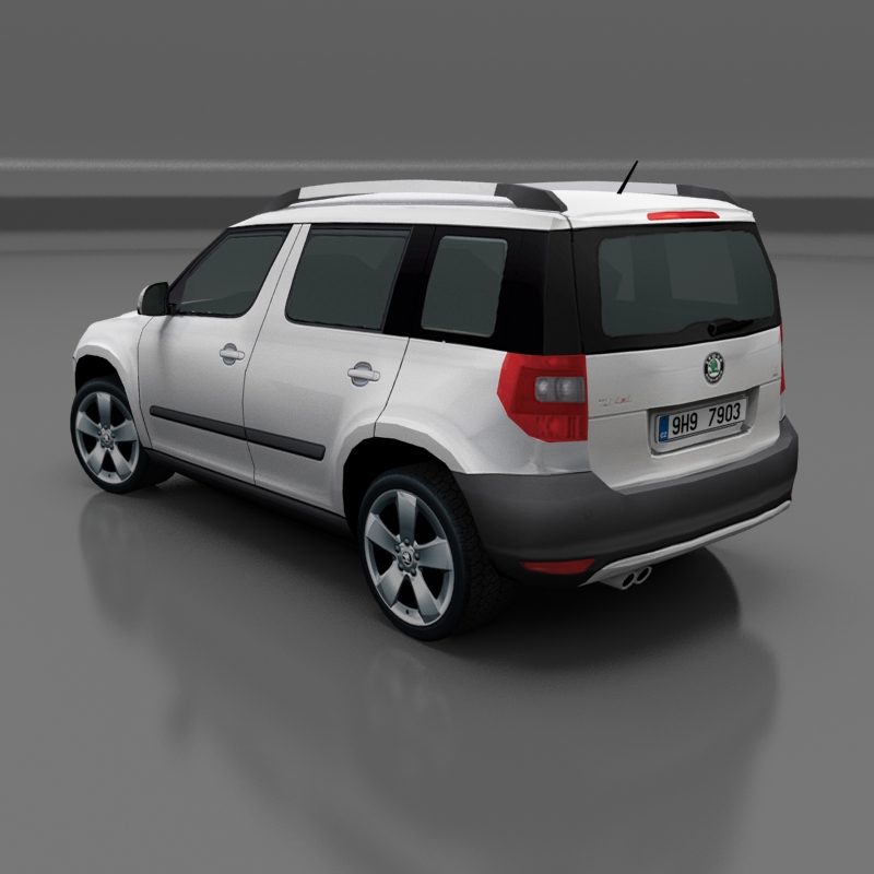 Skoda Yeti Low-poly 3D model_3