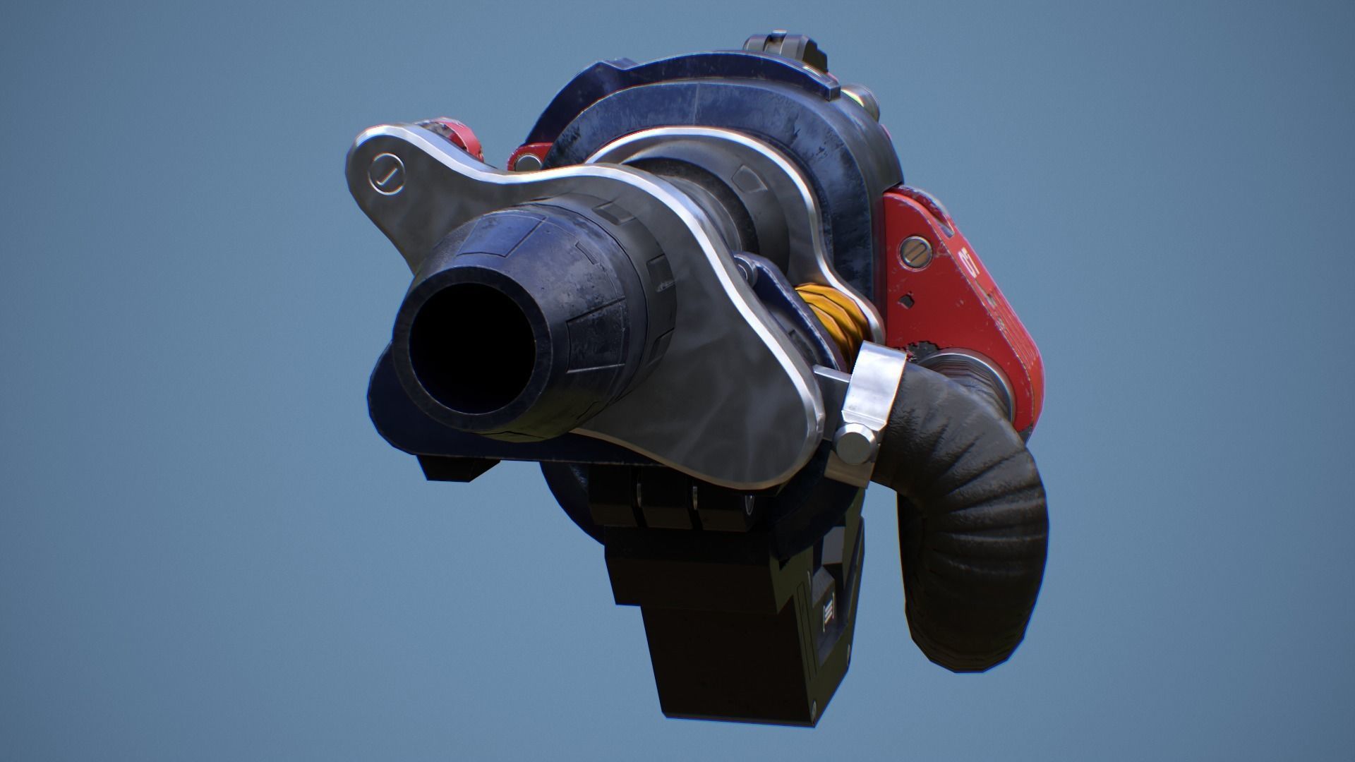 Torbjorn Gun Low-poly 3D model_4