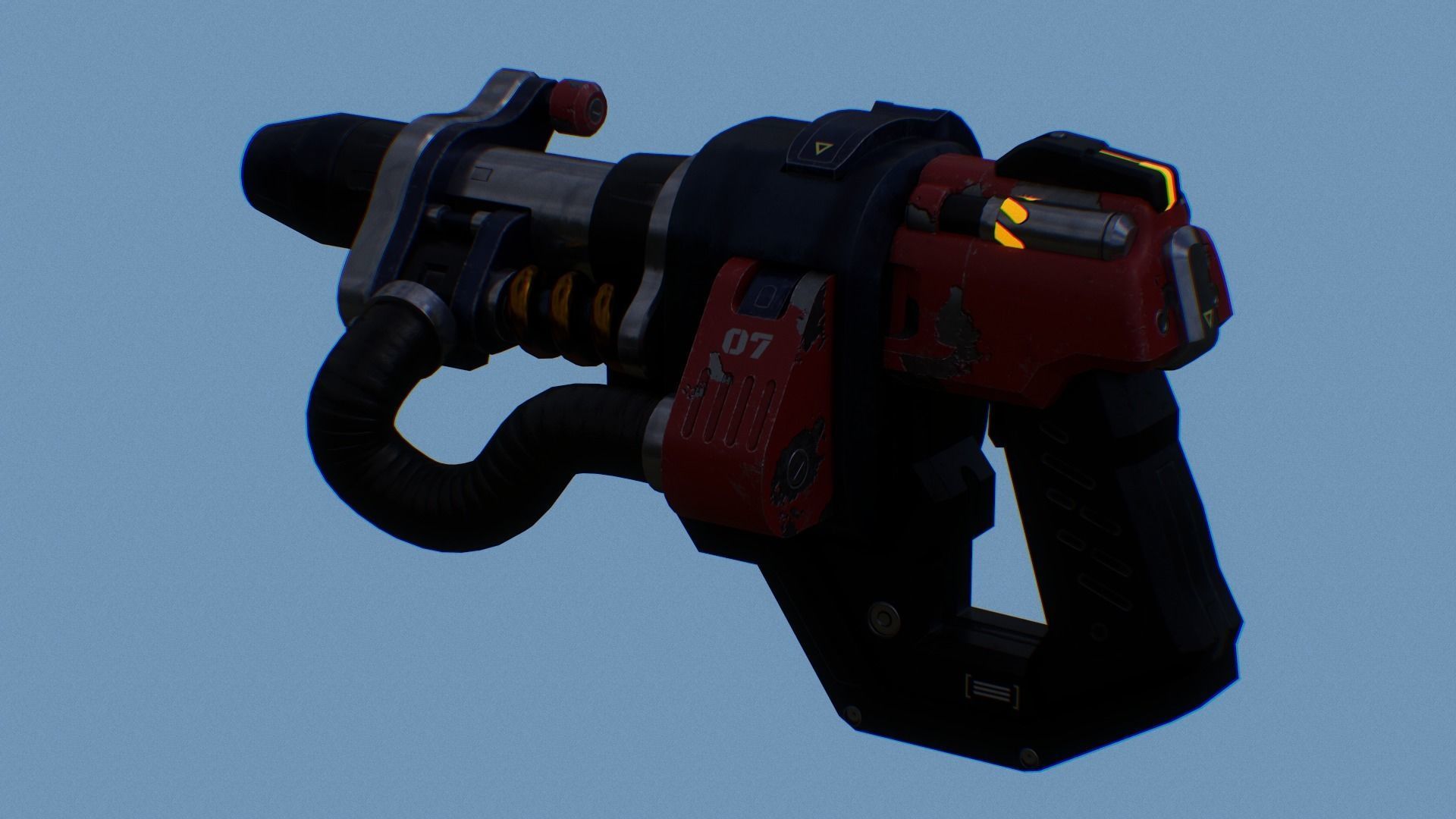 Torbjorn Gun Low-poly 3D model_15