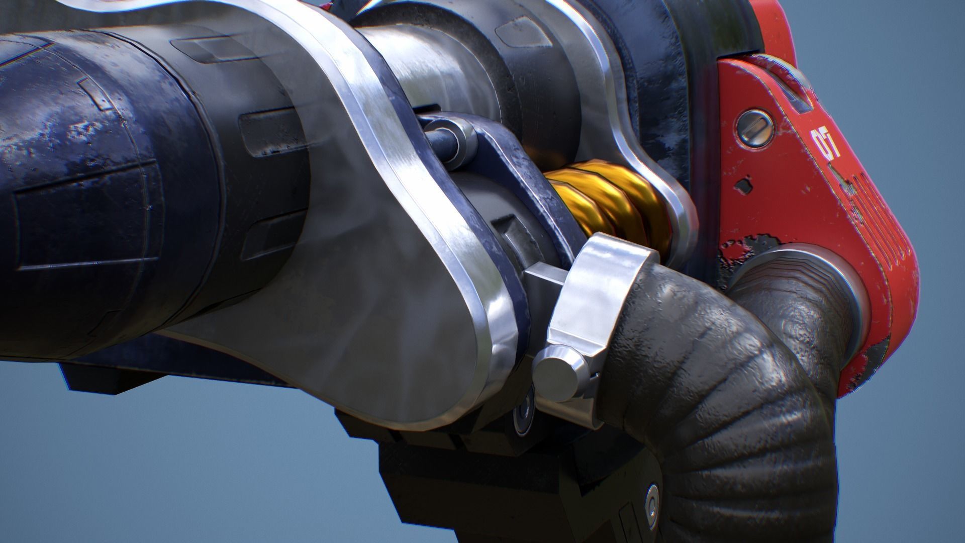 Torbjorn Gun Low-poly 3D model_10