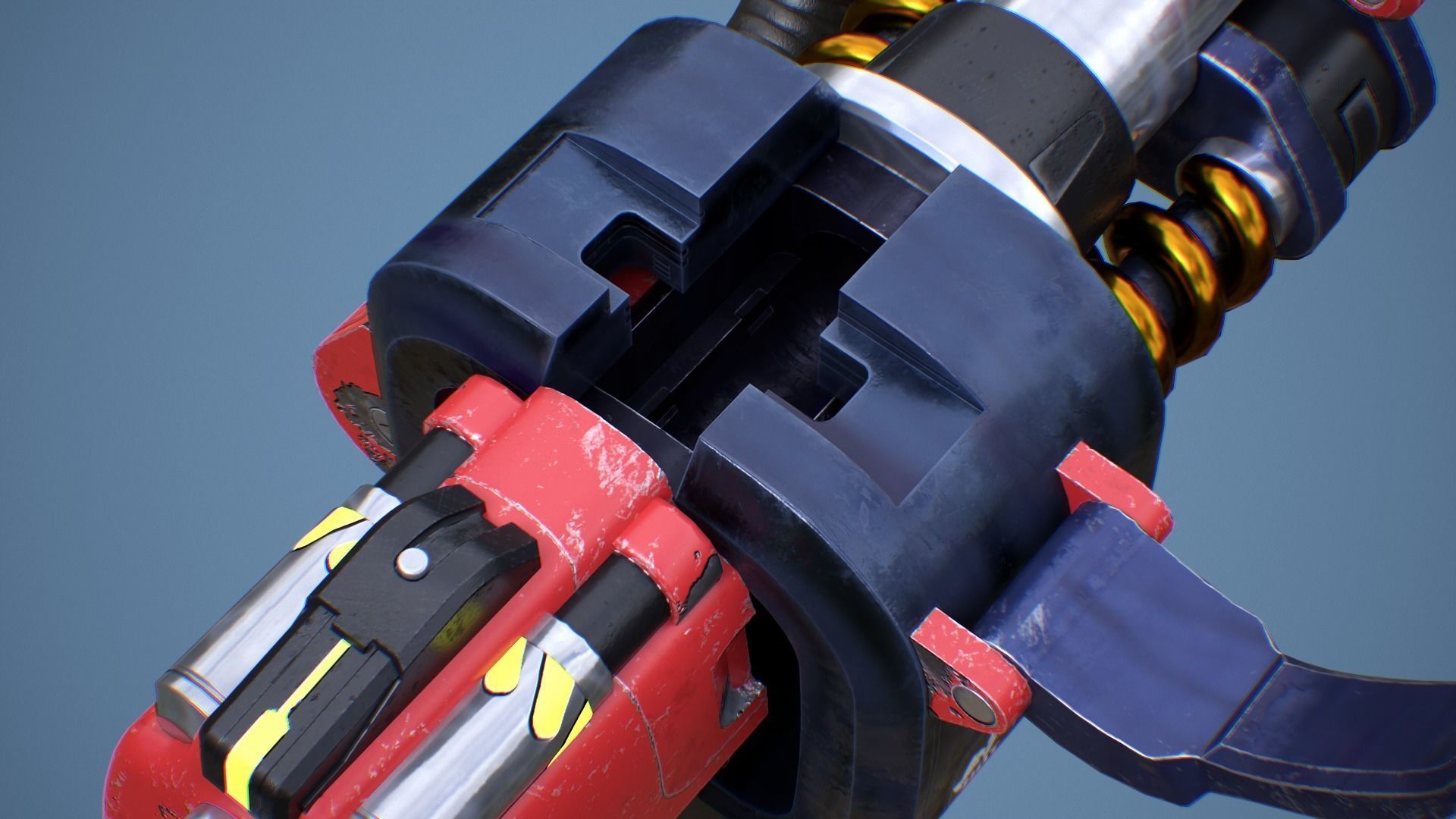 Torbjorn Gun Low-poly 3D model_12
