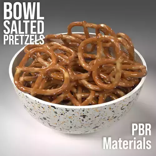 A bowl of  Salted Pretzels