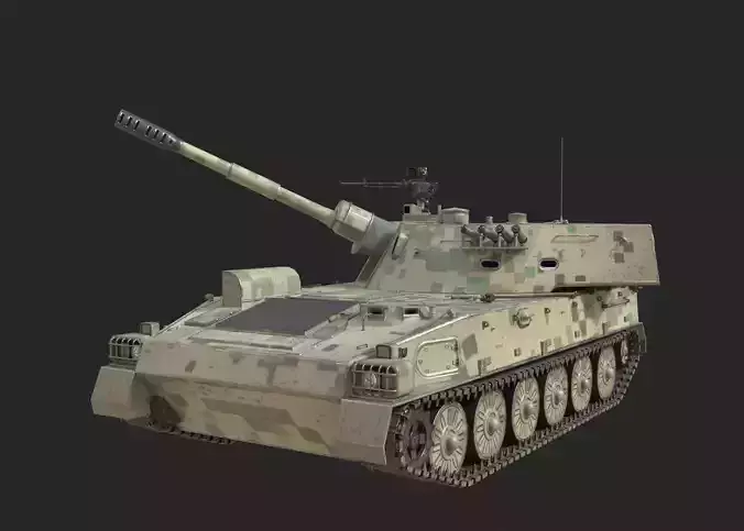 4 coatings of PLA Army PLZ89 122mm self-propelled howitzer