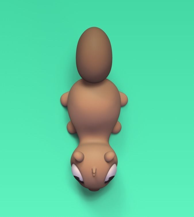 Squirrel Chopstick Holder 3D print model_3