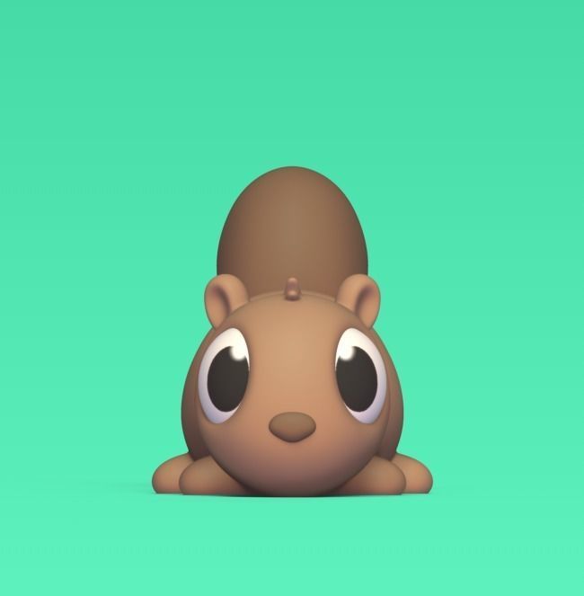 Squirrel Chopstick Holder 3D print model_4