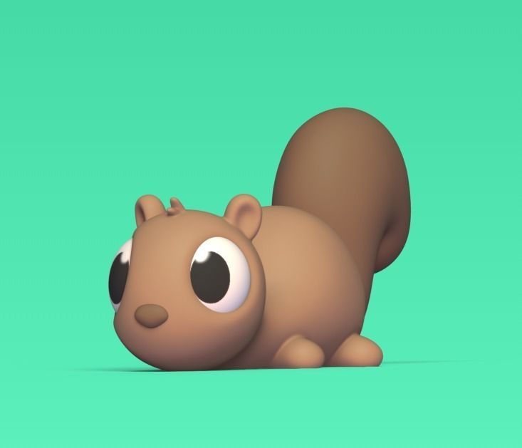 Squirrel Chopstick Holder 3D print model_2