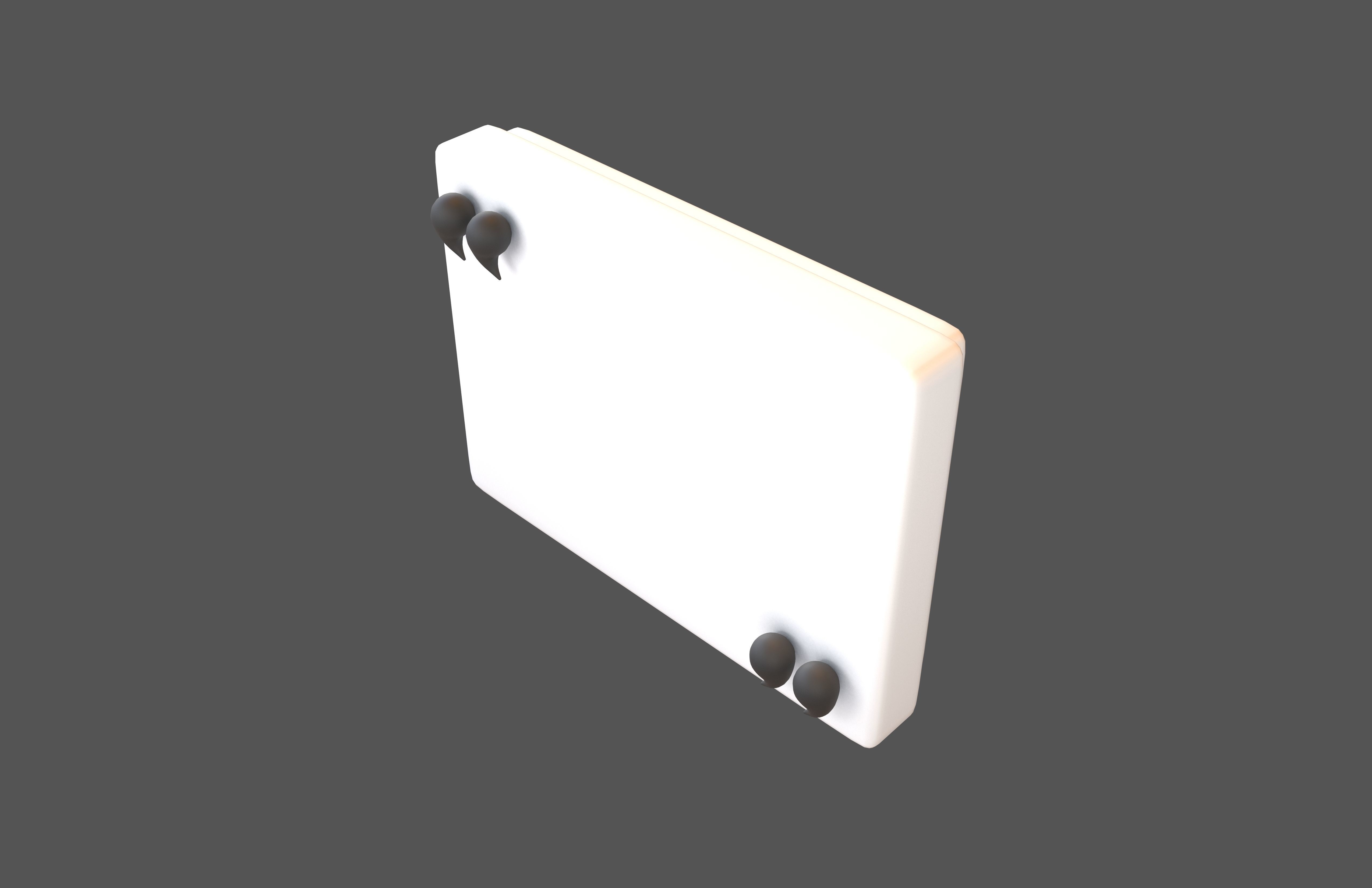 Testimonial Speech Balloon V1 001 Low-poly 3D model_2