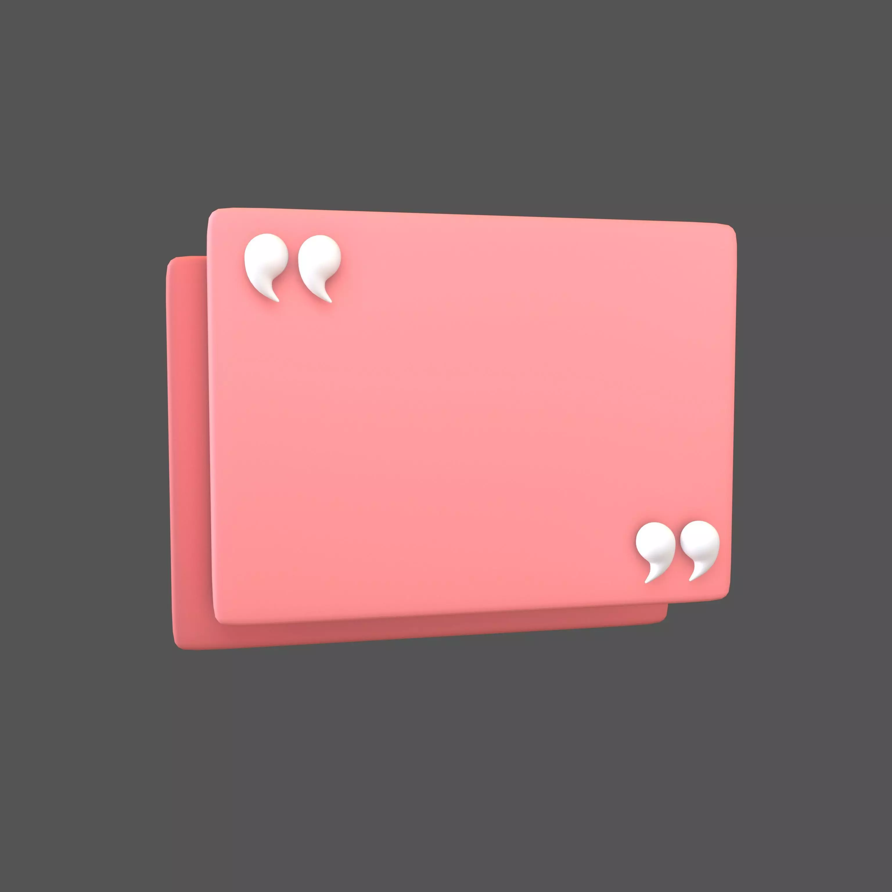 Testimonial Speech Balloon V1 002 Low-poly 3D model