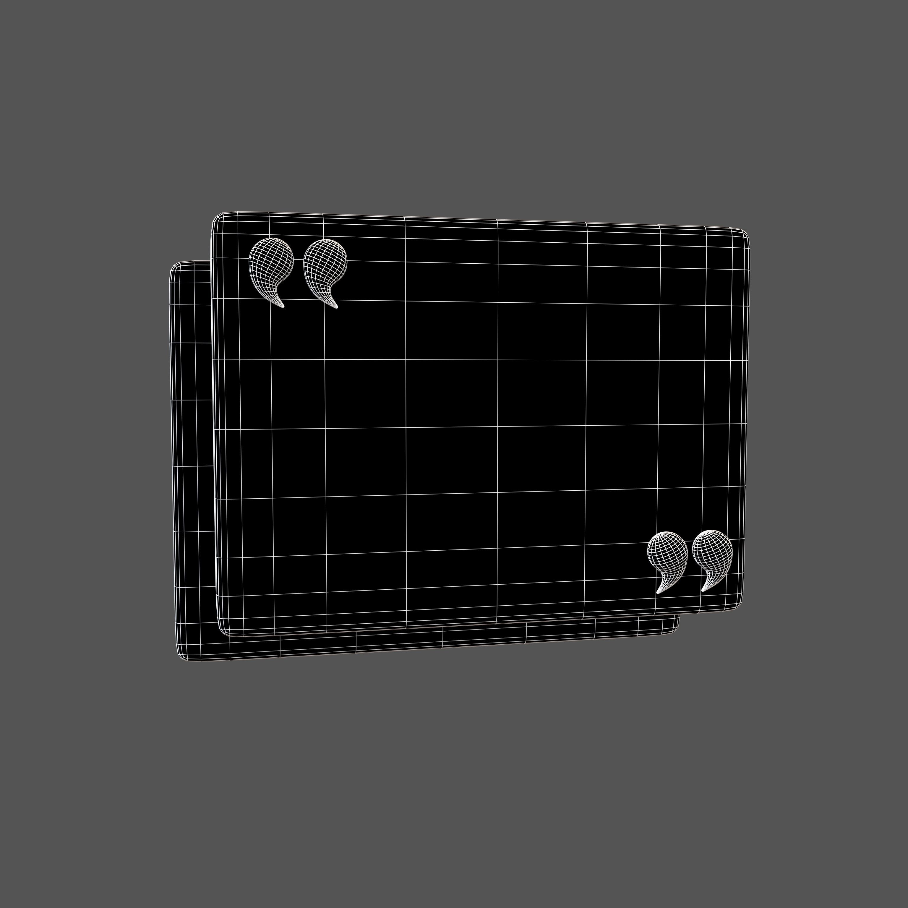 Testimonial Speech Balloon V1 004 Low-poly 3D model_5