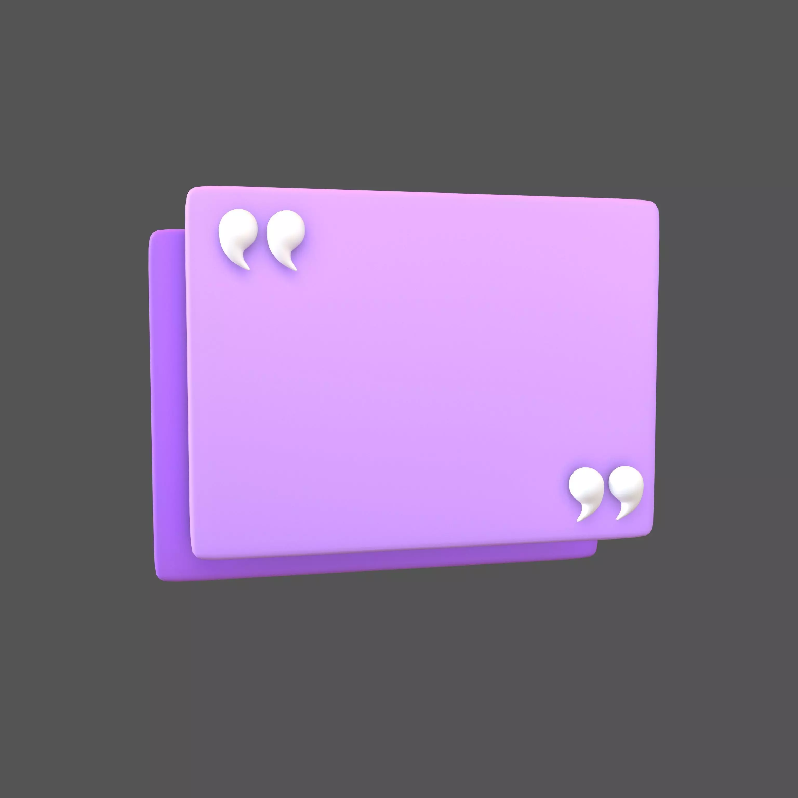 Testimonial Speech Balloon V1 005 Low-poly 3D model_0