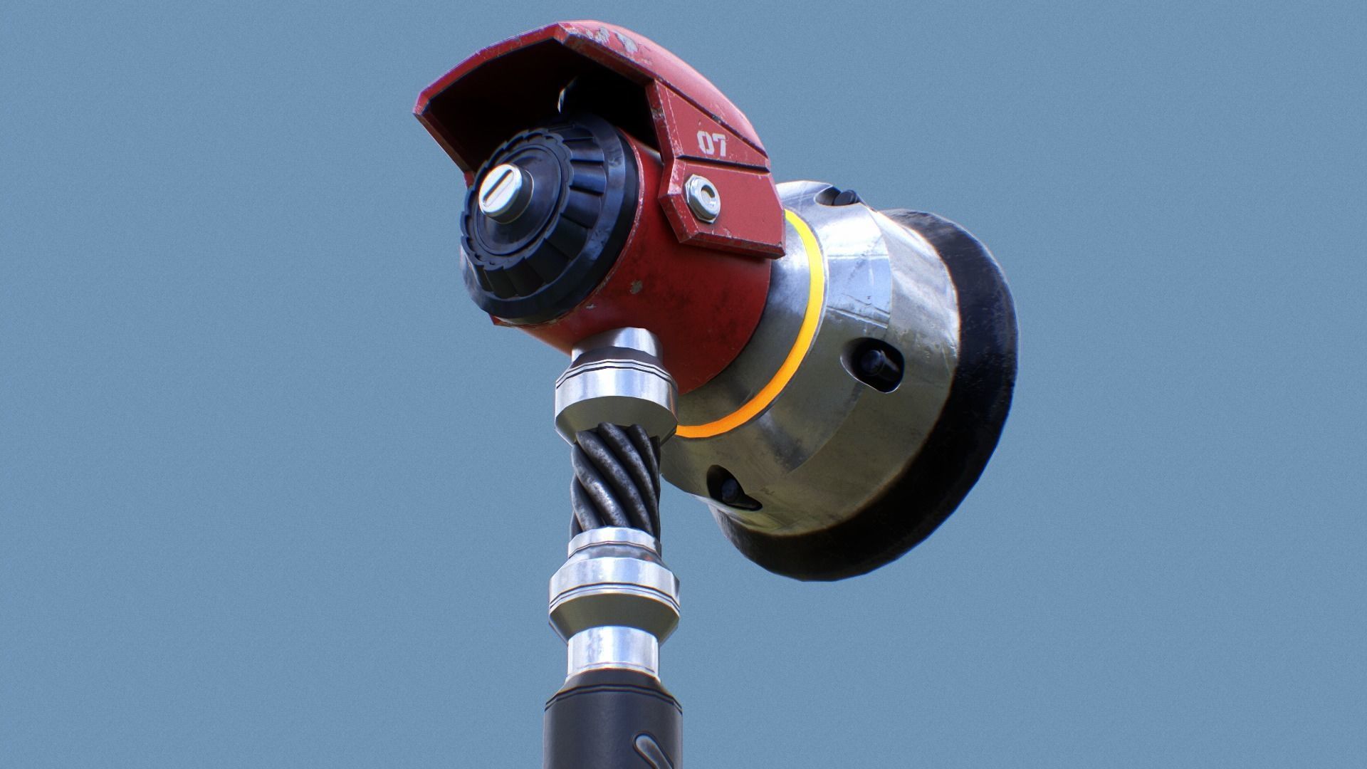 Torbjorn Hammer Free low-poly 3D model_3