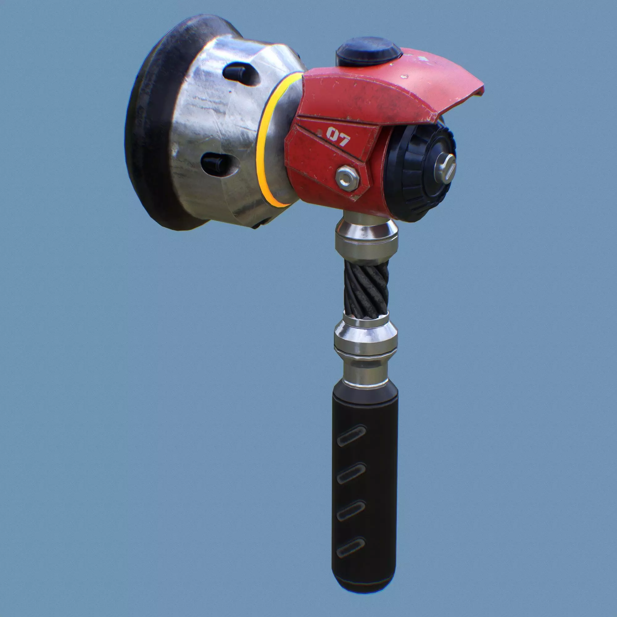 Torbjorn Hammer Free low-poly 3D model_0