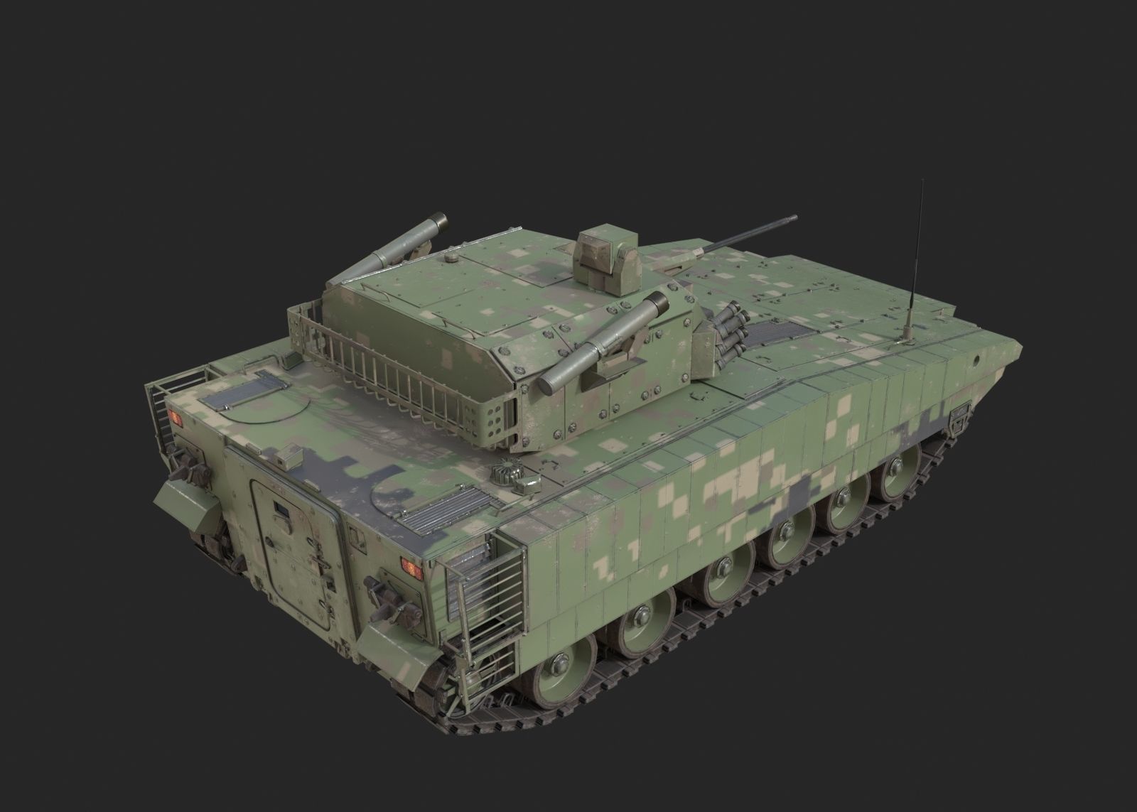 4 coatings of NORINCO GROUP VN17 Infantry fighting vehicle IFV Low-poly 3D model_1