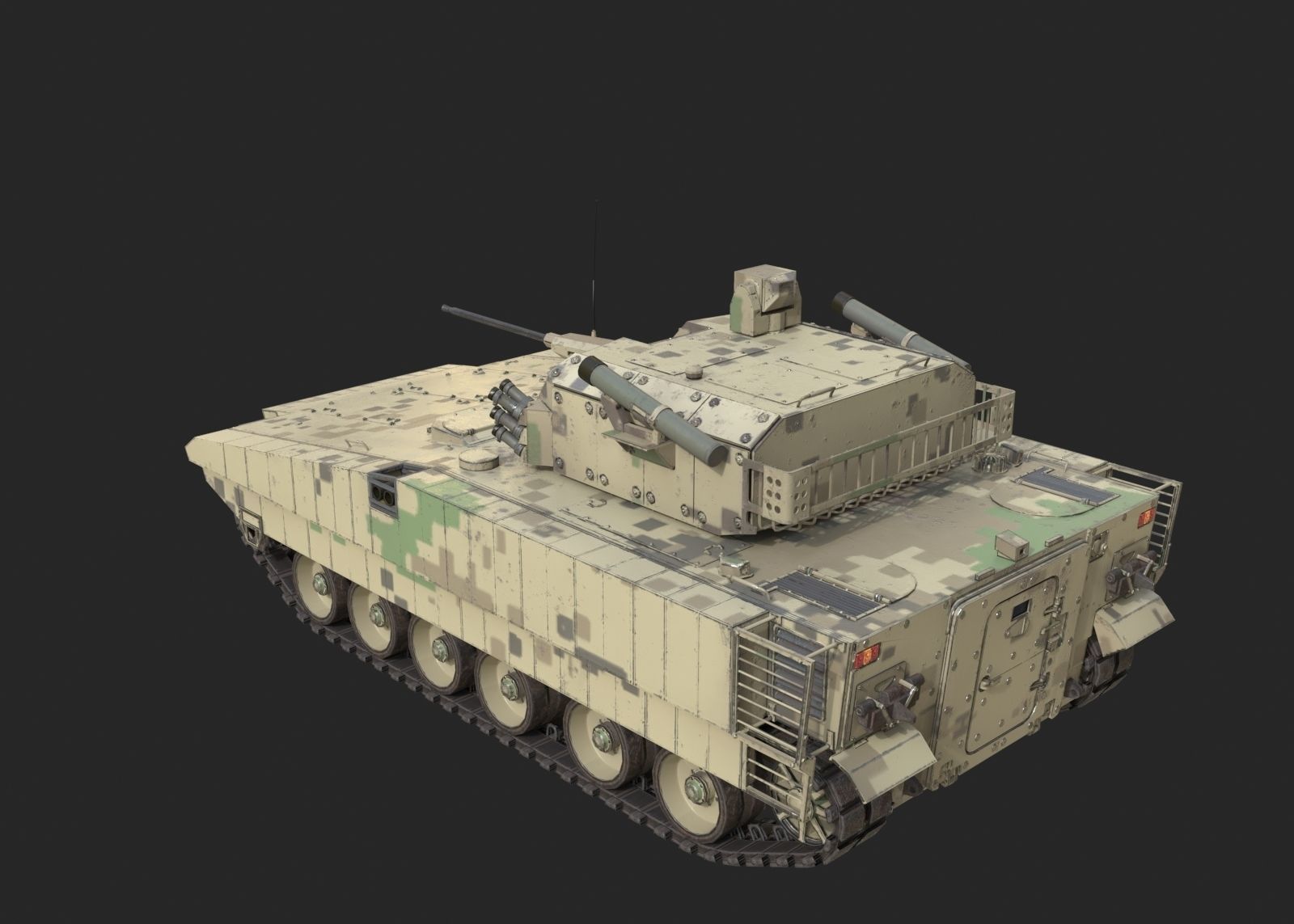 4 coatings of NORINCO GROUP VN17 Infantry fighting vehicle IFV Low-poly 3D model_5