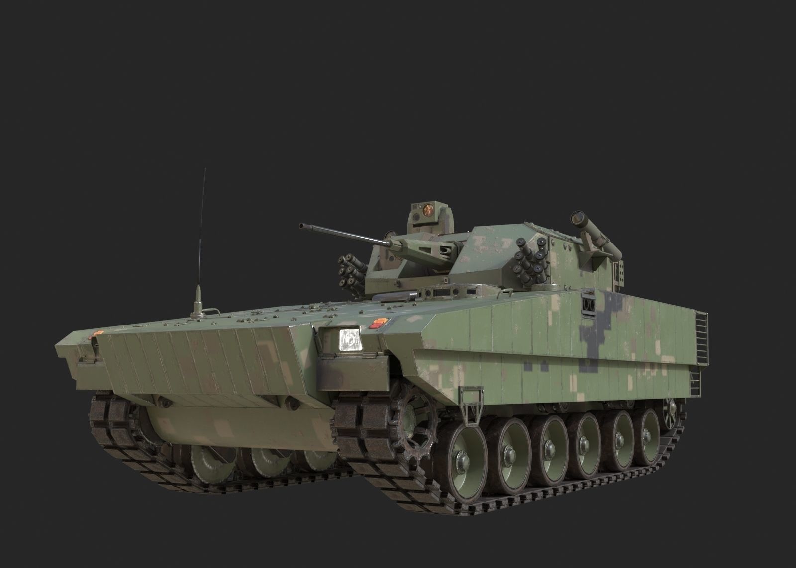 4 coatings of NORINCO GROUP VN17 Infantry fighting vehicle IFV Low-poly 3D model_3