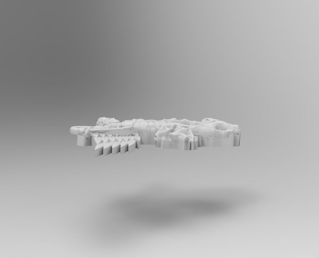 san miguel arcangel  3D print model_3