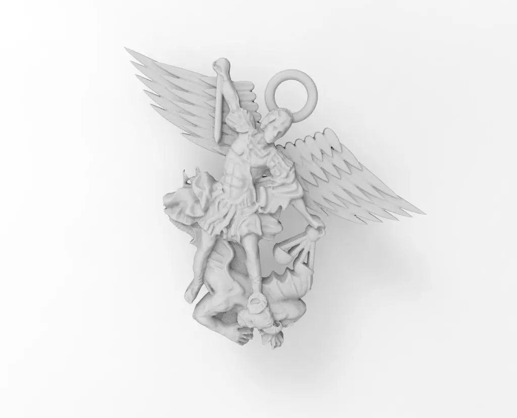 san miguel arcangel  3D print model_0