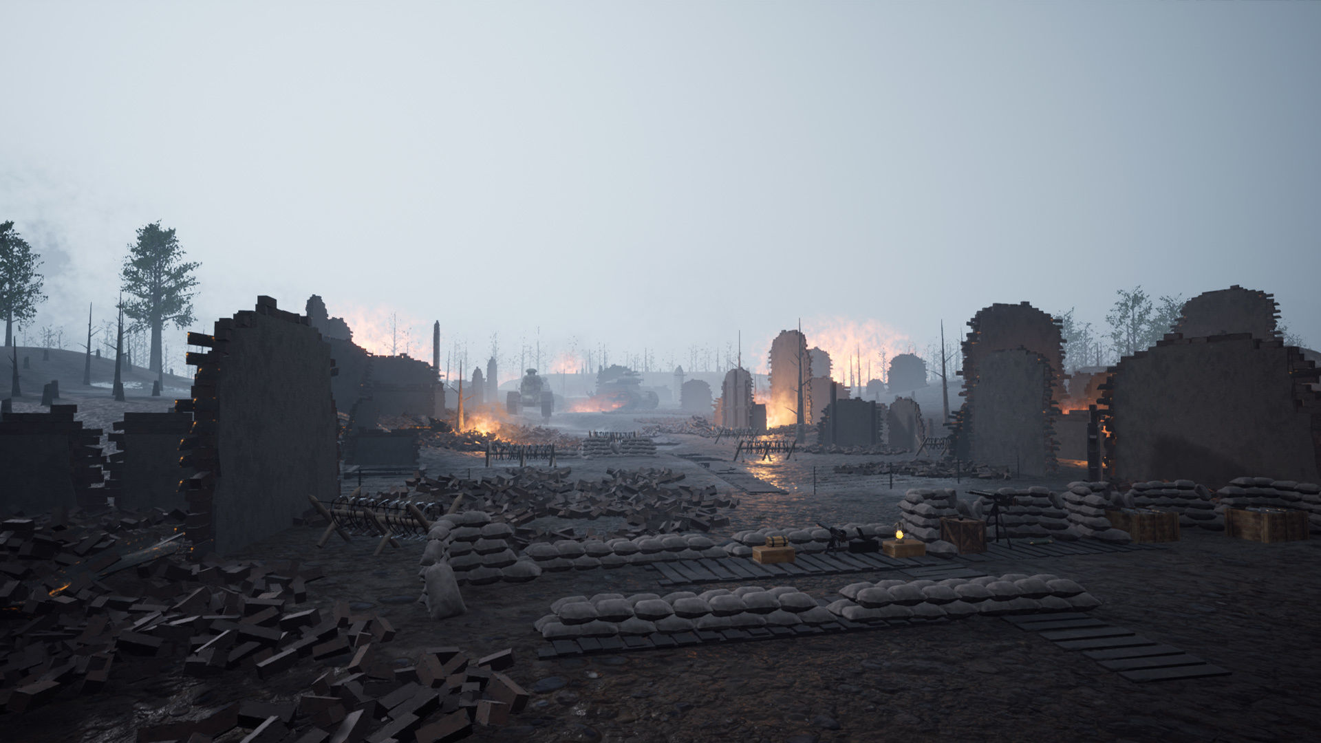 World War battlefield -Unreal Engine- and -FBX- Low-poly 3D model_13