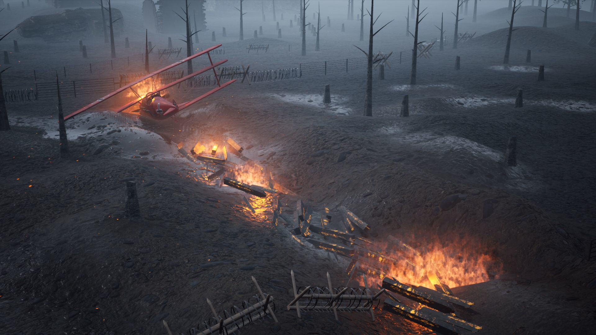 World War battlefield -Unreal Engine- and -FBX- Low-poly 3D model_2