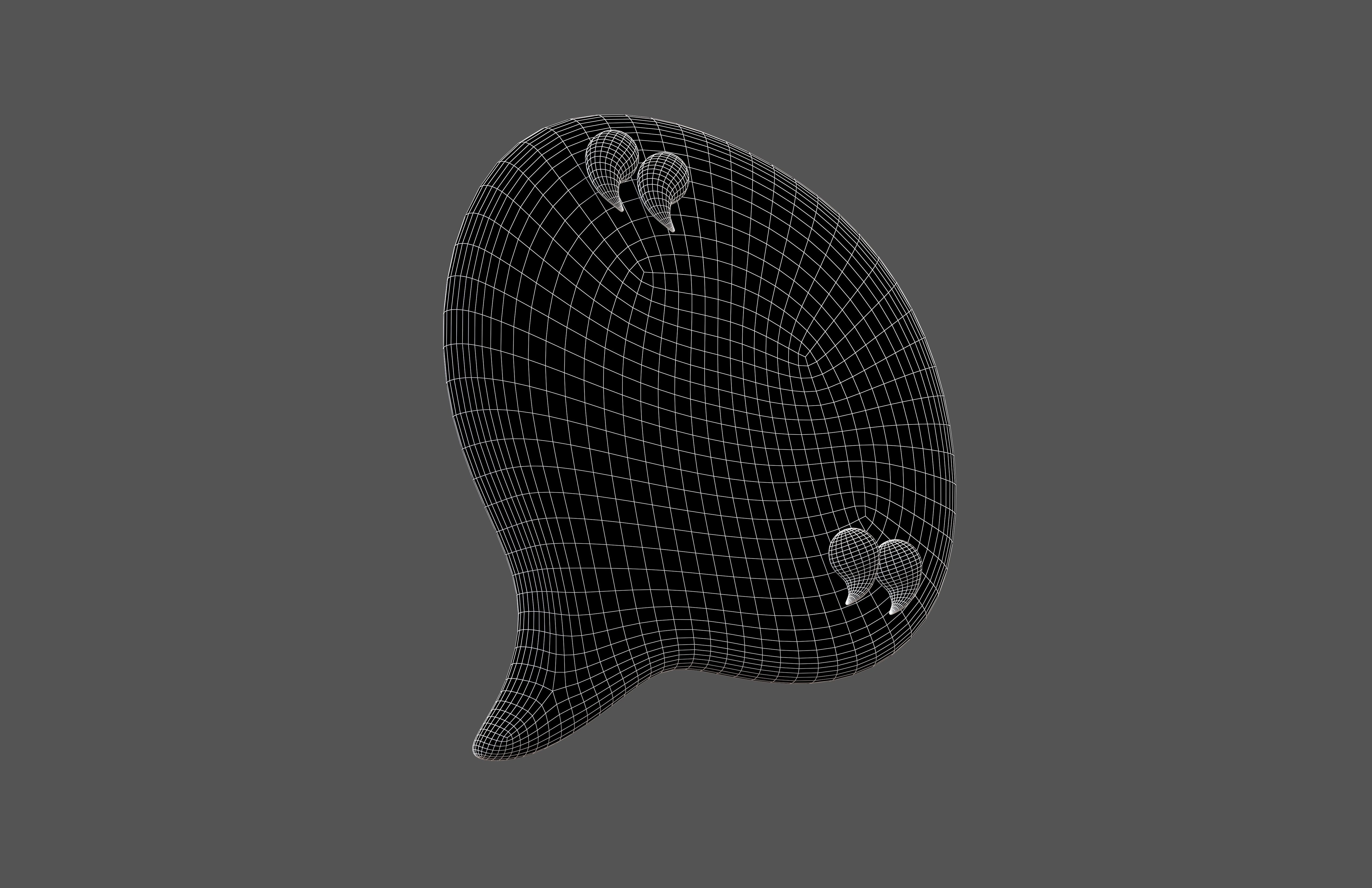 Testimonial Speech Balloon V2 001 Low-poly 3D model_7