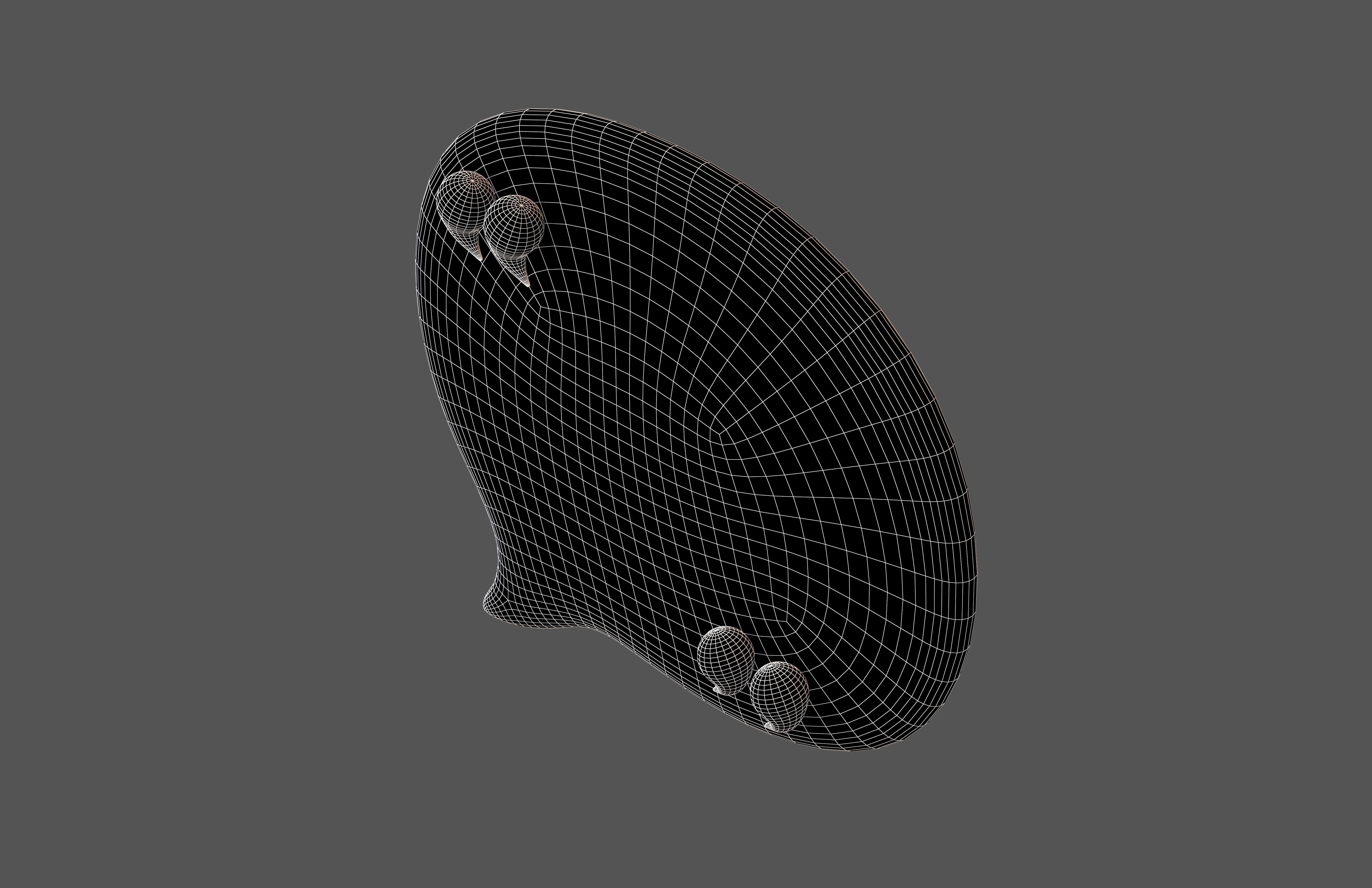 Testimonial Speech Balloon V2 002 Low-poly 3D model_6