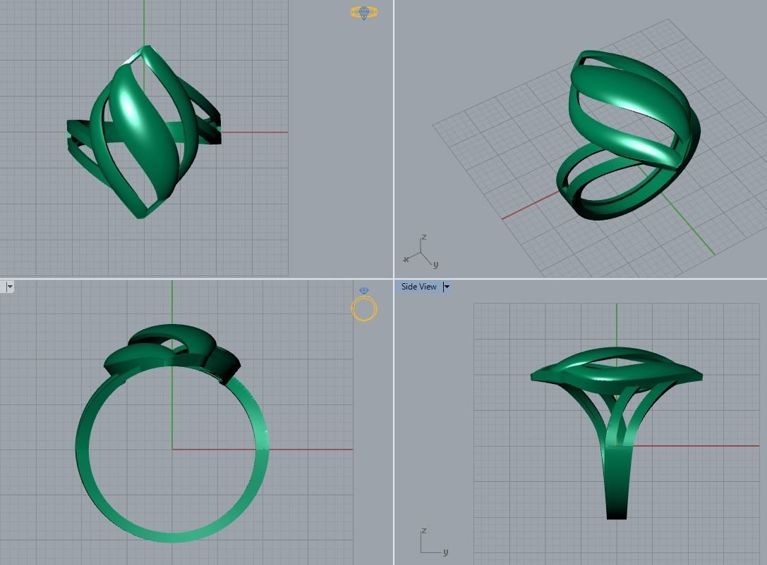 ring jewelry 3D print model_3