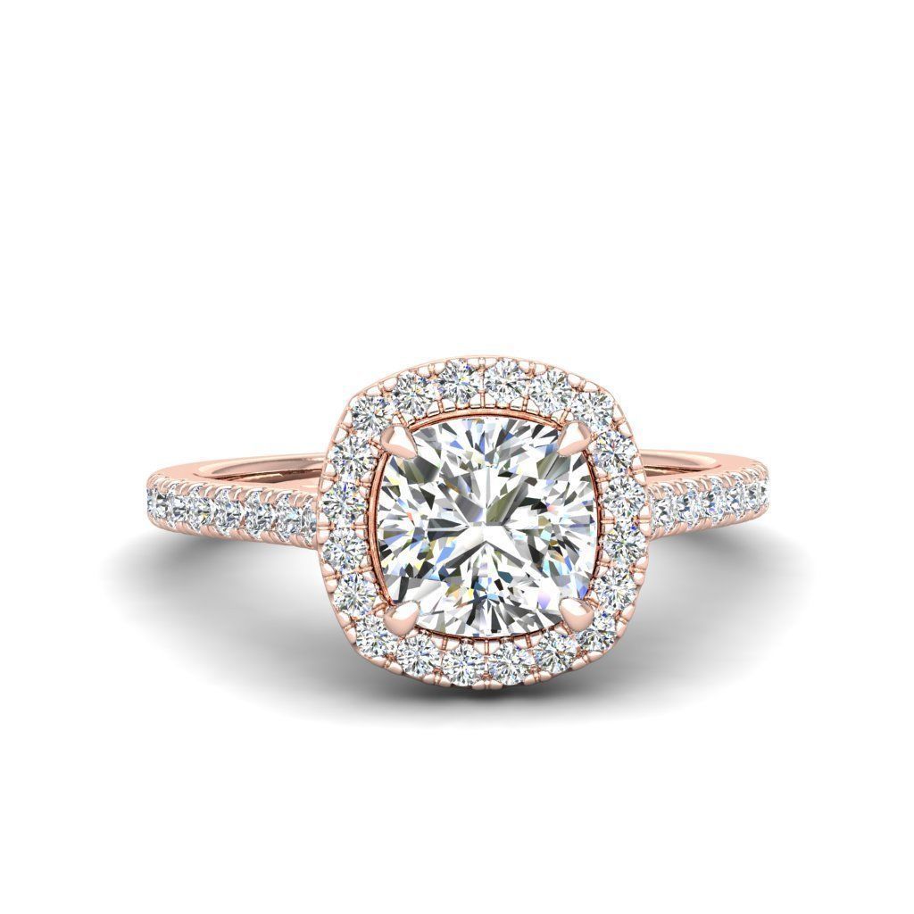 Engagement ring Mia qushion 3D print model_21