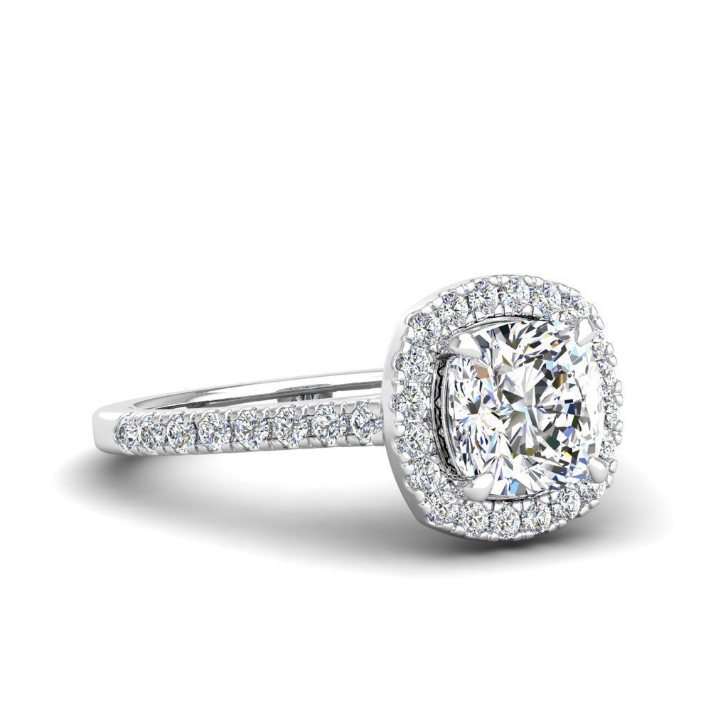 Engagement ring Mia qushion 3D print model_8