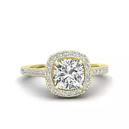 Engagement ring Mia qushion 3D print model