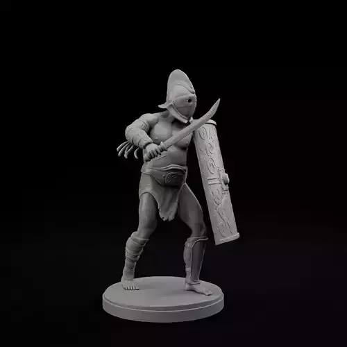 Secutor Roman gladiator miniature