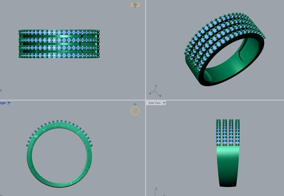 ring jewelry 3D print model_4