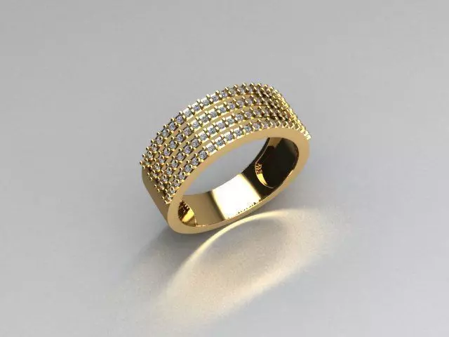 ring jewelry 3D print model_0