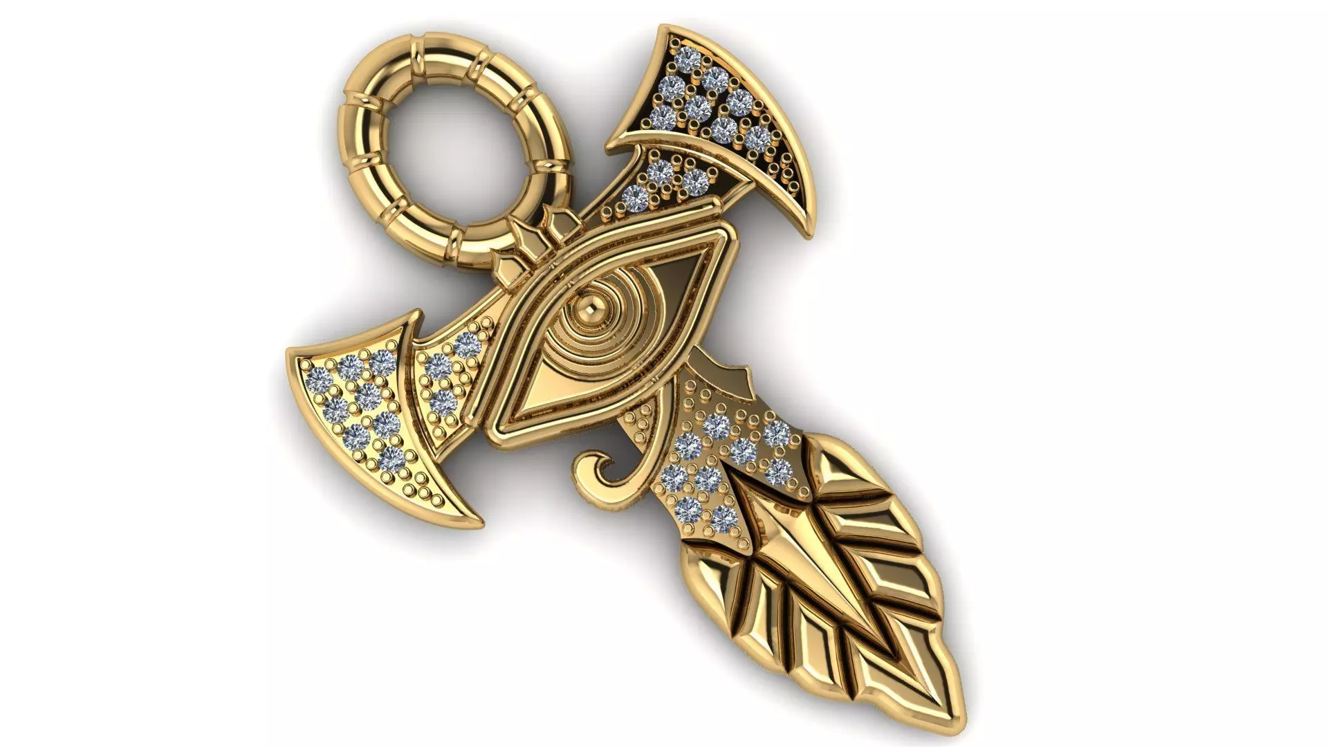 eye pendant 3D print model