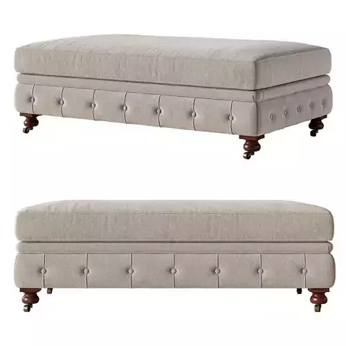 Restoration Hardware Kensington coffee ottoman