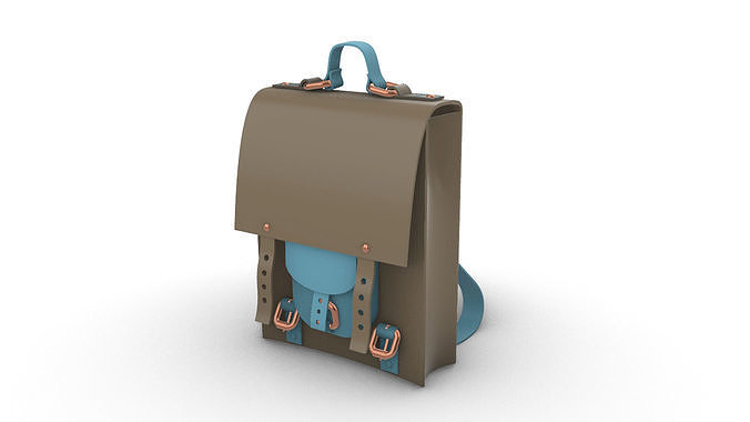 LEATHER BACKPACK 3D model