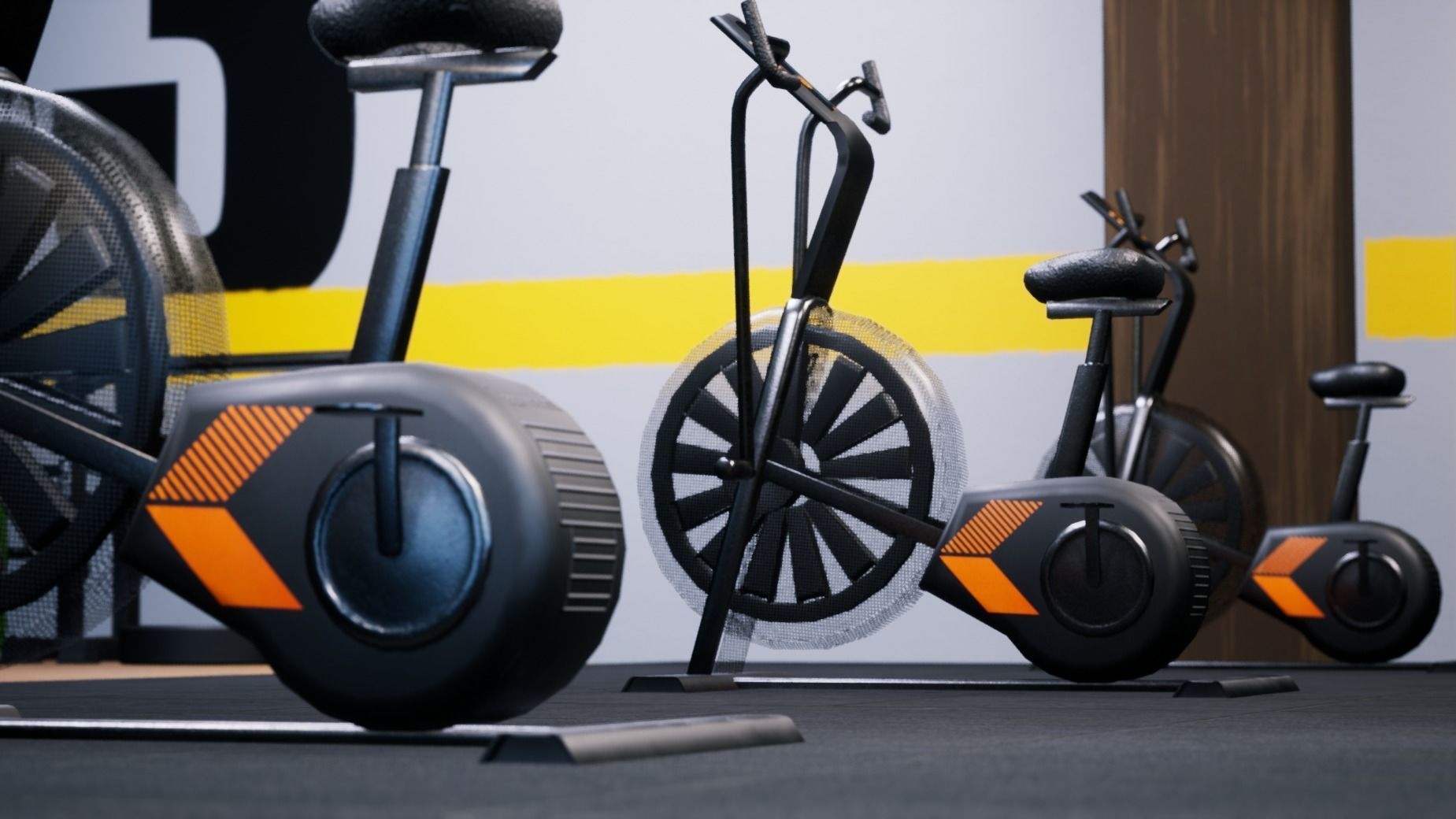 Gym modular pack -Unreal Engine- and -FBX- Low-poly 3D model_24