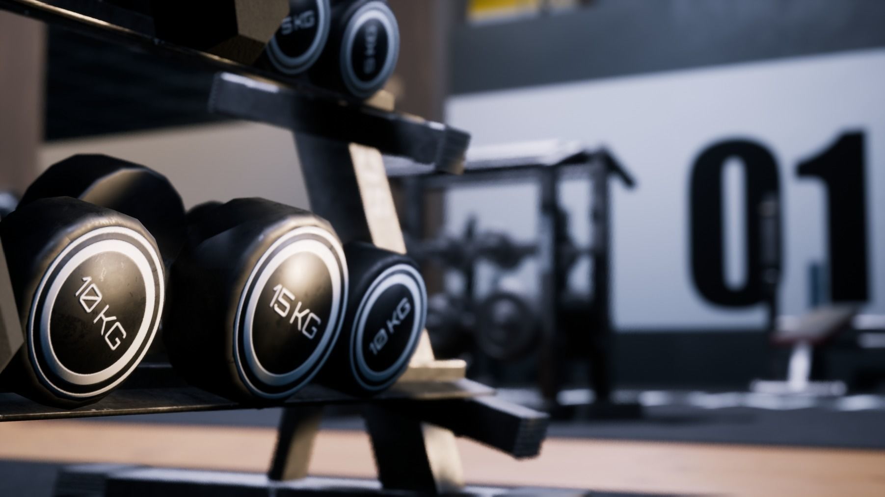 Gym modular pack -Unreal Engine- and -FBX- Low-poly 3D model_22