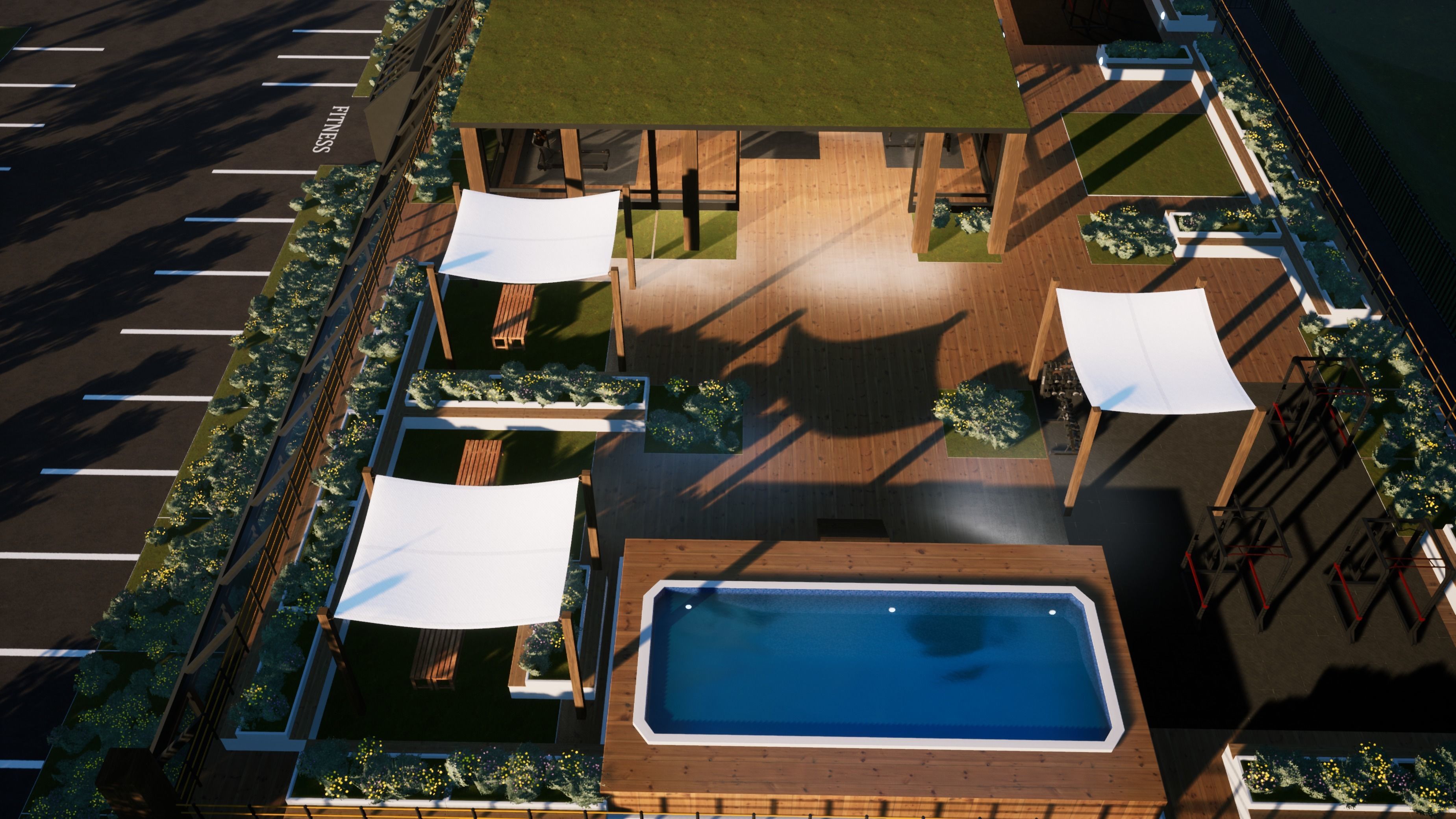 Gym modular pack -Unreal Engine- and -FBX- Low-poly 3D model_19