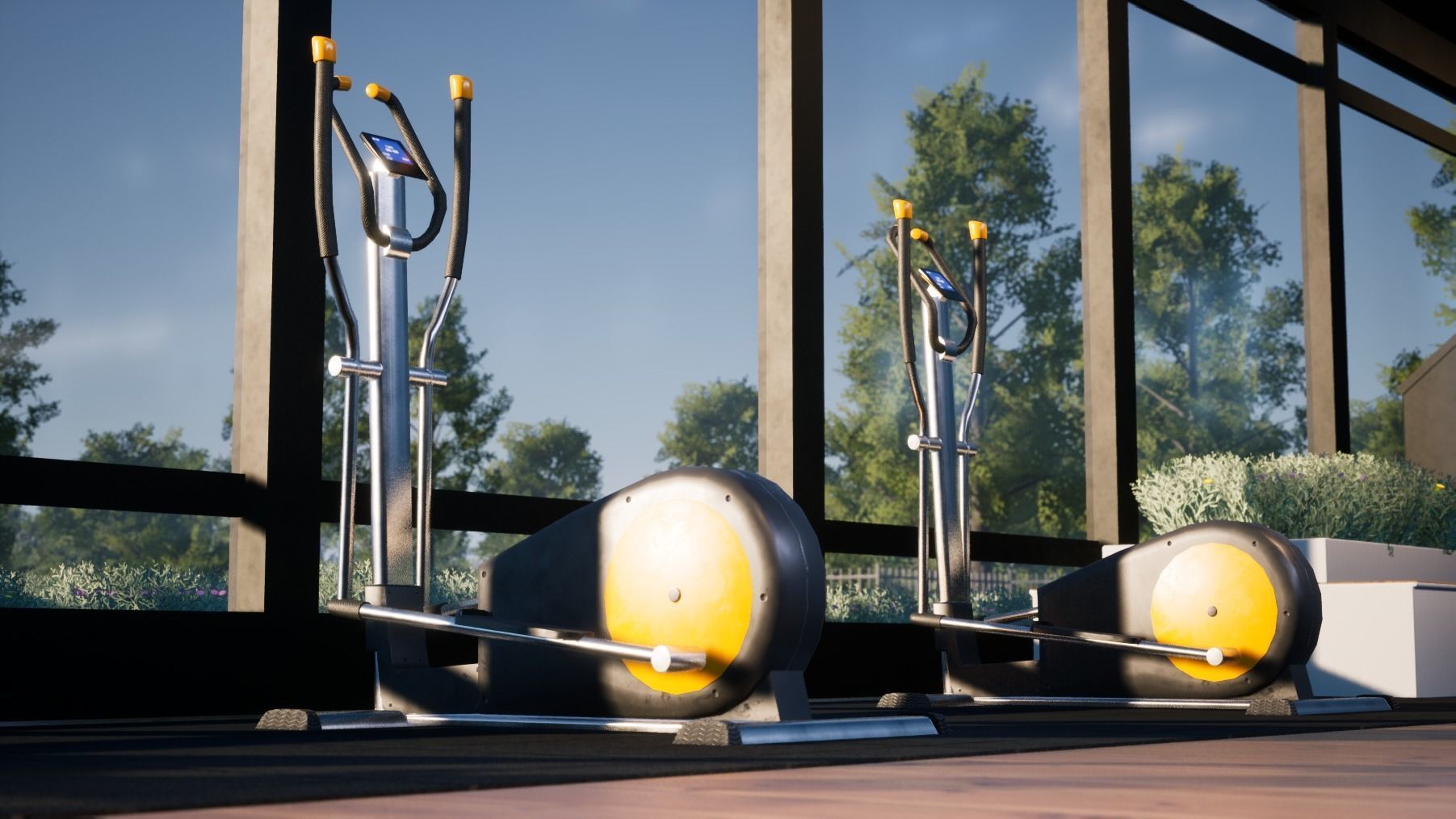Gym modular pack -Unreal Engine- and -FBX- Low-poly 3D model_21