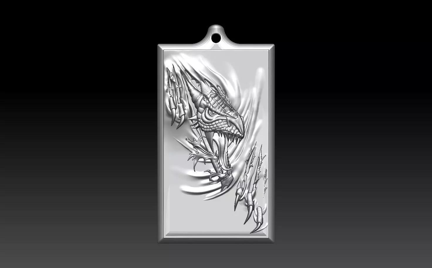 HM Dragon Keychain 3D print model