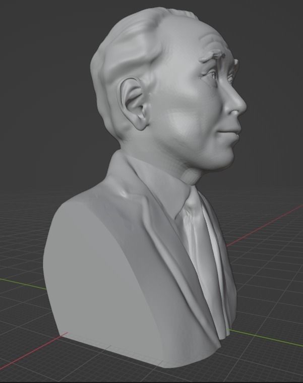 Akira Kurosawa 3D print model_8