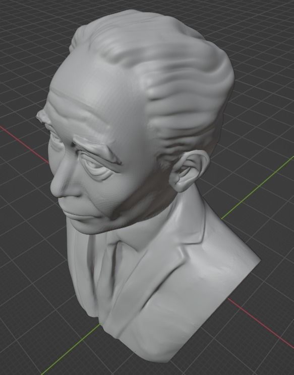 Akira Kurosawa 3D print model_7