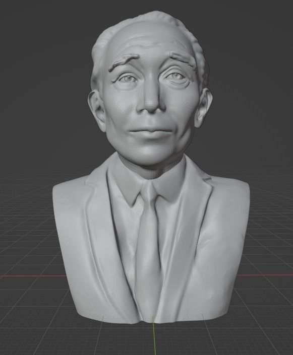 Akira Kurosawa 3D print model_1