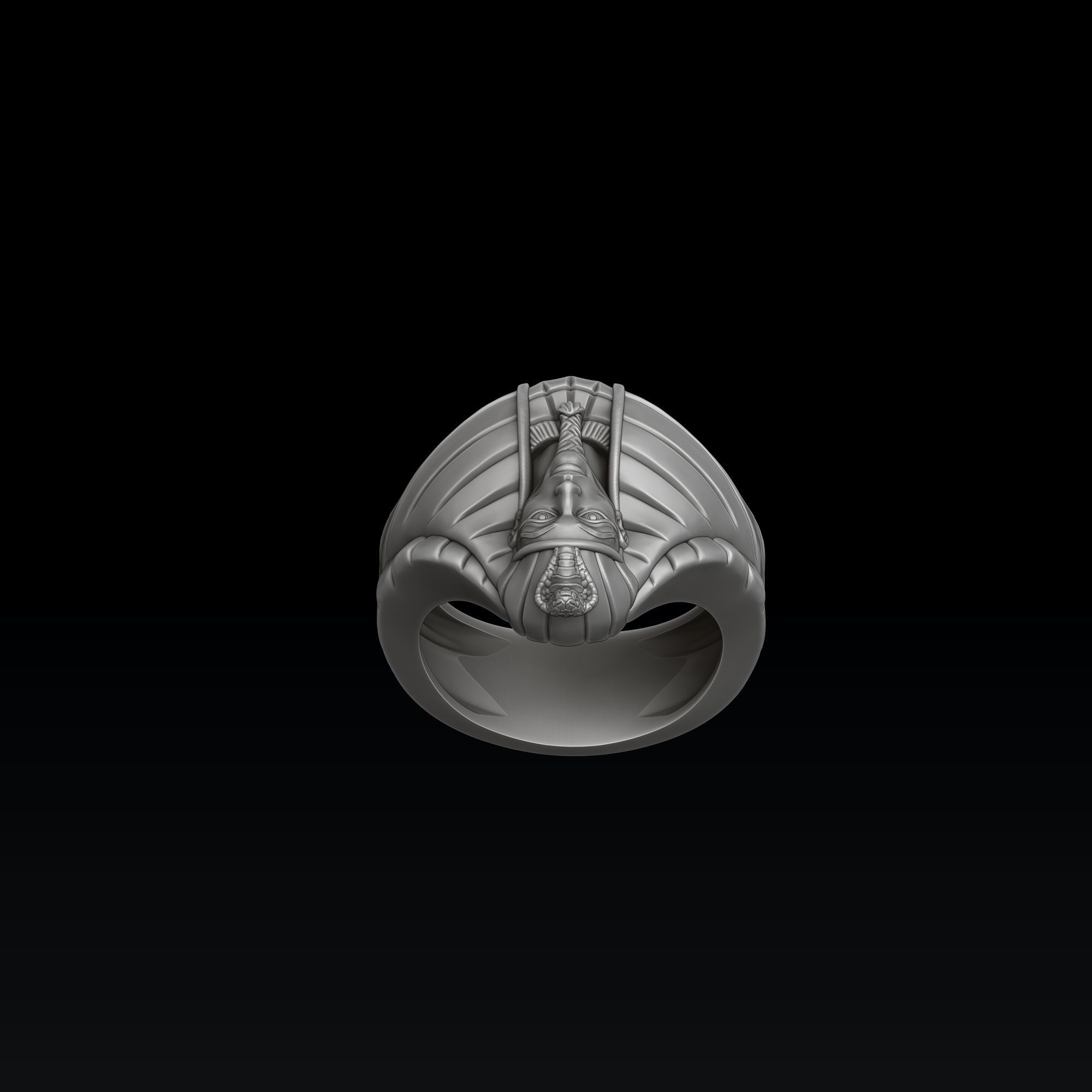 Pharaoh Pendant Ring Set 3D print model_5